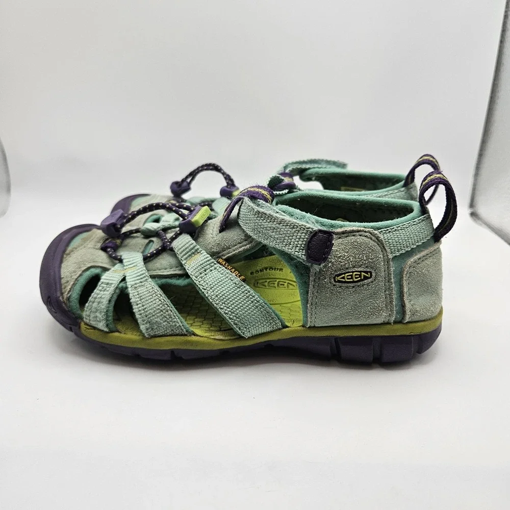 Keen Kids Newport H2 Sandals Aqua Purple Water Shoes C12 Hiking Outdoor Sz 12